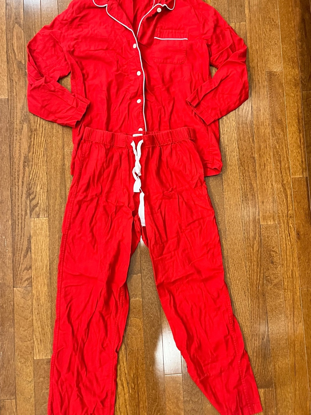 J.Crew Women’s Flannel Pajama Set - Classic Button-Up Top & Drawstring Pants